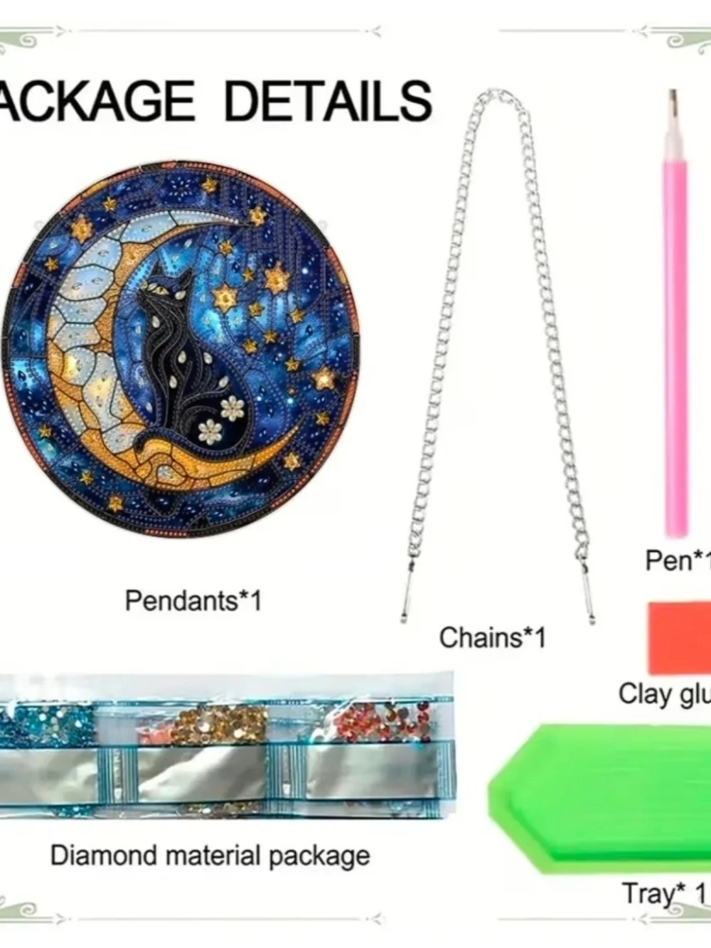 Black Cat Moon Diamond Art Kit